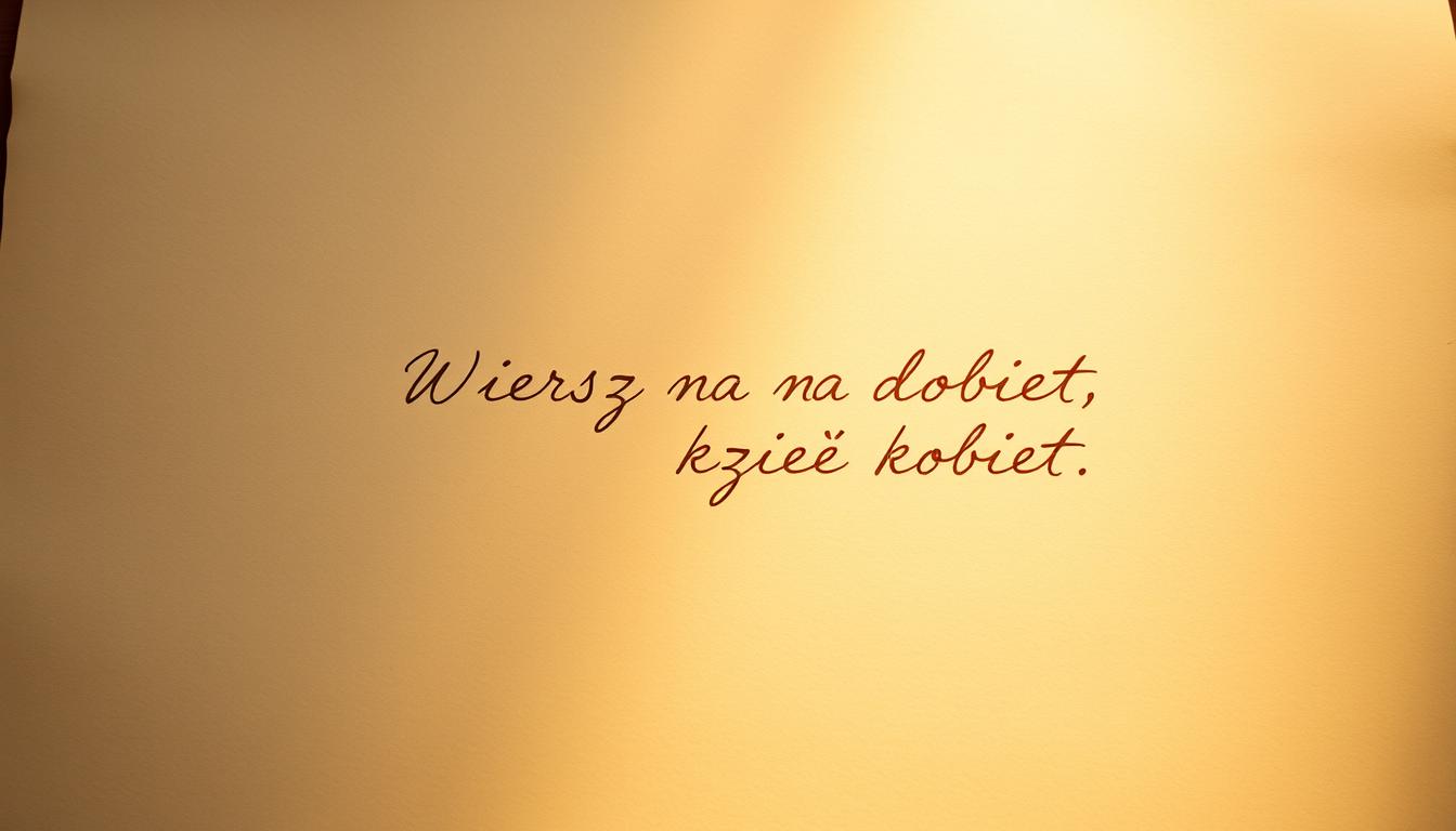 Wiersz na dzień kobiet