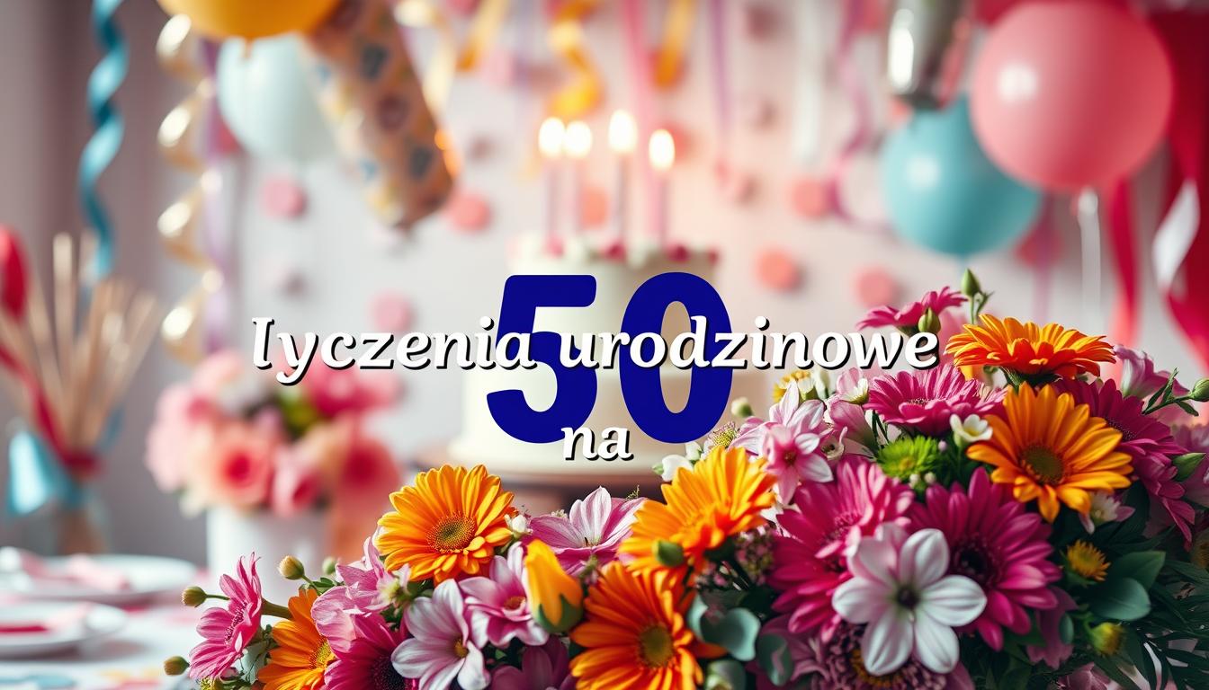 Życzenia urodzinowe na 50