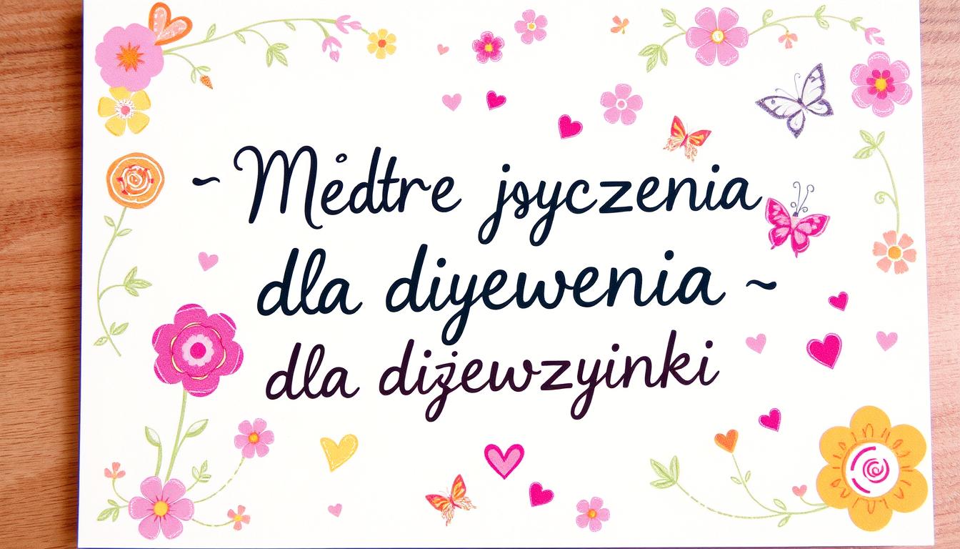 Mądre życzenia dla dziewczynki