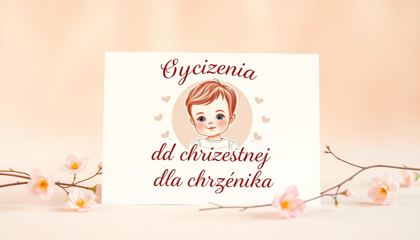Życzenia dla chrześniaka od chrzestnej