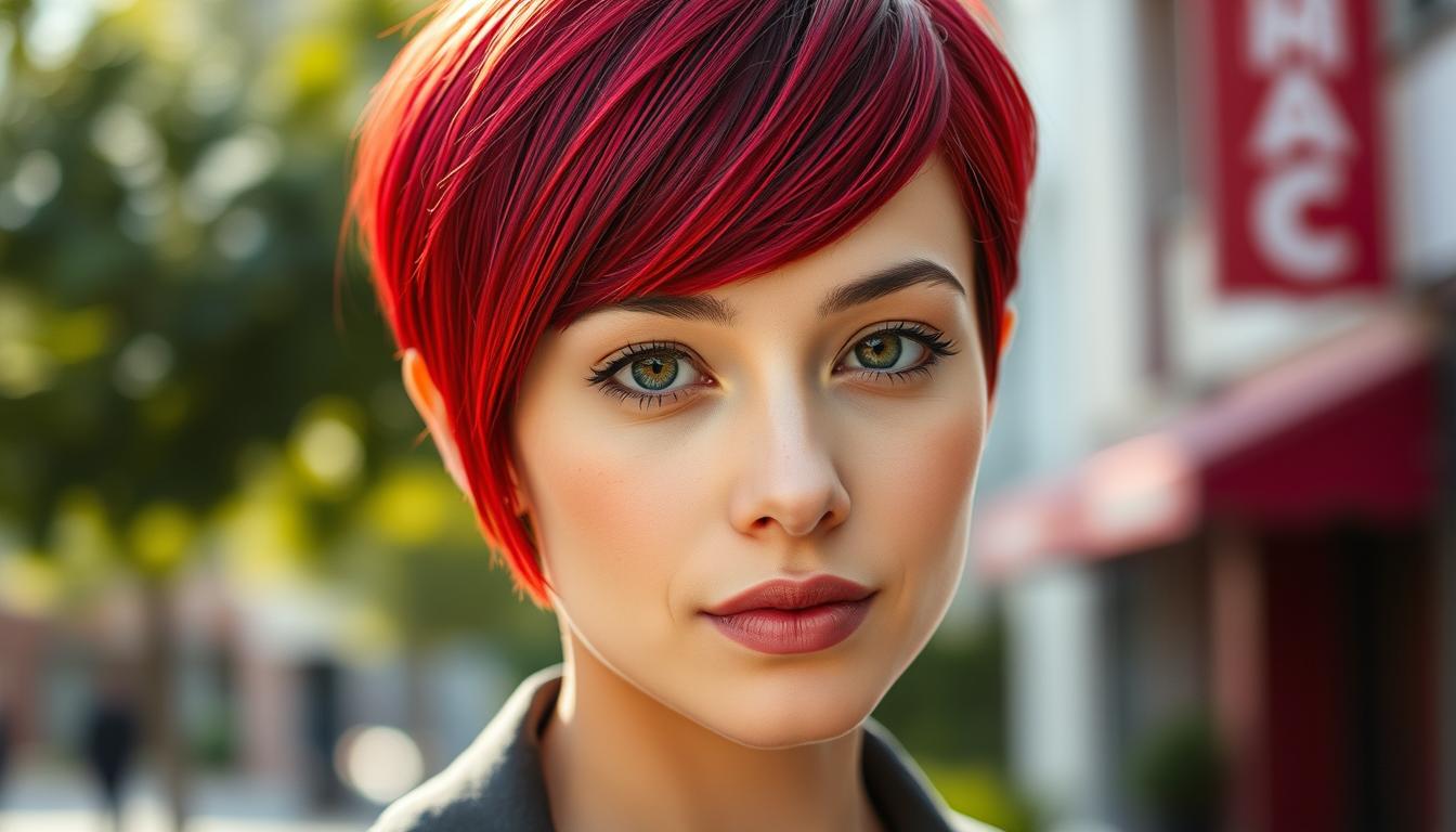 Czerwone ombre krótkie włosy – odważny trend i inspiracje