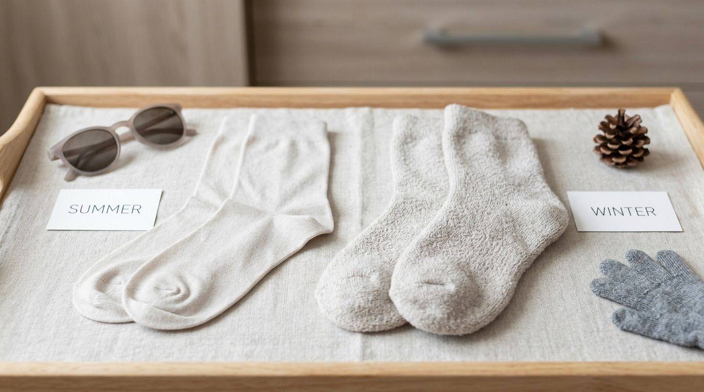 Skarpetki na każdą porę roku – jak wybrać materiały idealne na lato i zimę?